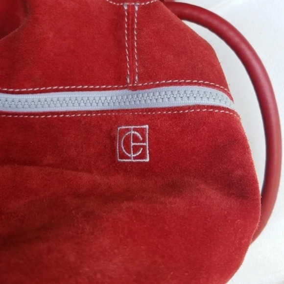 Cole‎ Haan gathered  suede satchel - Picture 5 of 11